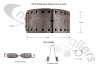 09.801.07.39.0 BPW Brake Shoe Repair Kit (one axle) SN 4218 ECO Drum