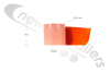 60101918 Sheet Tarpaulin Repair Tape ORANGE RAL2008