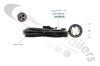 UK-31-6704-267 Aspoeck MonoPoint LED Round White/Clear Body Light/Lamp ASS 3 Connection 3.5m Cable