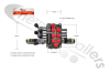 MB-3/3S- 3/18L/18L/18ES3LES PATTERN - Titan Hydraulic Spool Valve - Salami Valve 3 Lever With Solenoid