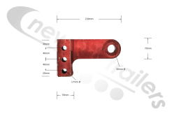 STAS026J1 STAS Upper Hinge Long Built In Model L+R