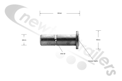 WN-100BOL-103-05-G Fliegl Aggregate Pushout Grease / Lubrication Tap / Nipple