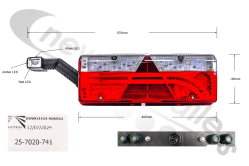 25-7020-741  Aspoeck Tail Lamp Europoint III (3) (FULL LED Version) - L/H With ASS2 - 6 Pin Connector