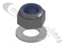 01702890K HYVA Top Washer & Nut M48