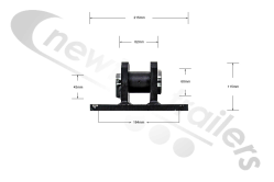 OMK2 Edbro Ram Top Eye Mount