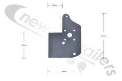  M-51007600 STAS Chassis Bracket For Internal Floor Mat