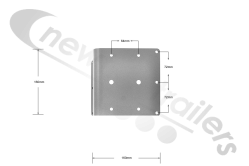 NT WSB 01 NT Warning Strobe Bracket For Titan TallBoy Net Warning System