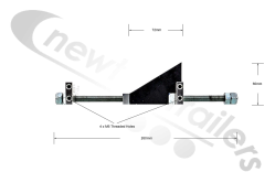 10310401 Keith Walking Floor CleenSweep Brake Assembly