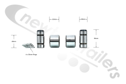 09.801.02.91.0 BPW Repair Kit With Brake Shoe Roller