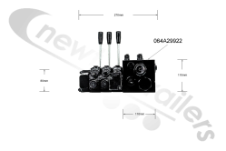 064A29922 Legras Sheet Hydraulic Spool Block