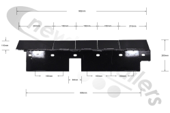 AASW00111-012013-000-xx-B Fliegl Aggregate Pushout Wear Strip at the Bottom Right Sliding Wall