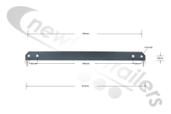 F-100454501 STAS Aggregate Landing Leg Side Support Bracket