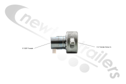 QDC075F/W 1 1/4" female screw Hydraulic Coupling - 3/4" Female