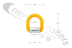 WS-FR-02YE STAS/ Luck Ferry Lashing Ring & Bracket