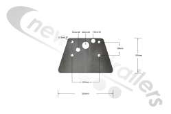 1800960 Shurco 9000 Universal Mounting Plate Shur-co