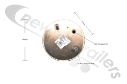 05.429.43.51.0 BPW Air Bag Single Bolt Mounting