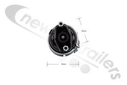 1751624604 Haldex Brake Chamber Type 16"/24" Double Diaphragm Fitted To Disc Brake Axles