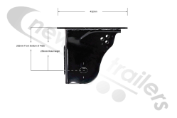 D050771-00-ST Benalu / DCA Hanger Bracket, Left Side